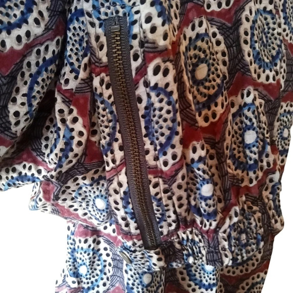 Sundance Mandala Print Zippered Ankle Jogger Pants Pockets Size XS - Picture 4 of 6